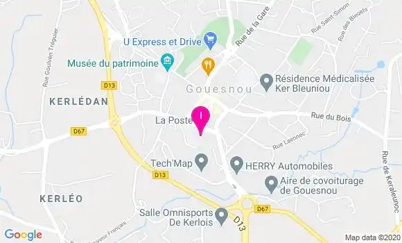 Localisation Christelle Cabon