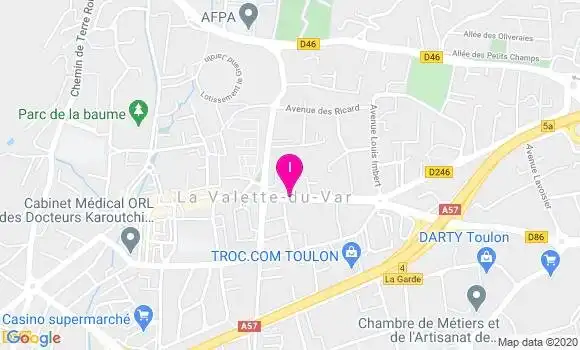 Localisation Katia Dagbinde