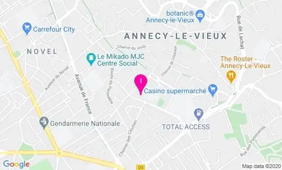 Localisation Catherine Jamet
