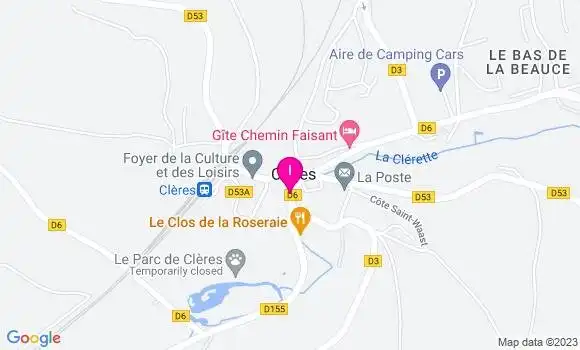 Localisation Laetitia Lesmesle