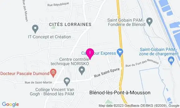 Localisation Muriel Blanchard