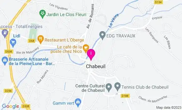 Localisation Edith Chauvel