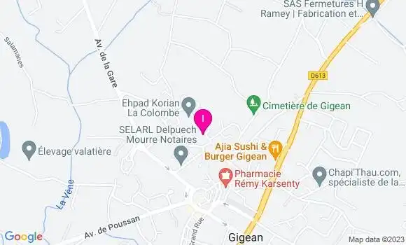 Localisation Audrey Pierrat