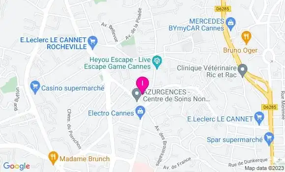 Localisation Anthony Lac