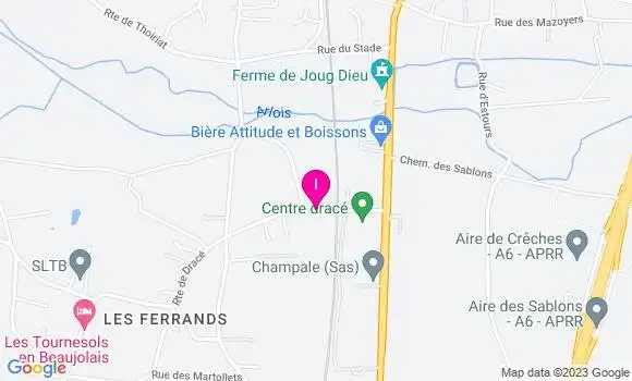 Localisation Emilie Perraut