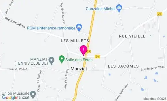 Localisation Muriel Gaudilliere