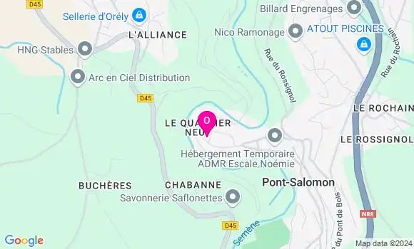 Localisation Albane Thivillier