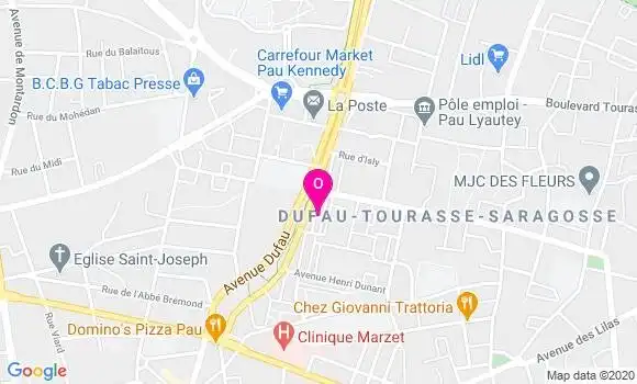 Localisation Lucie Lacaze