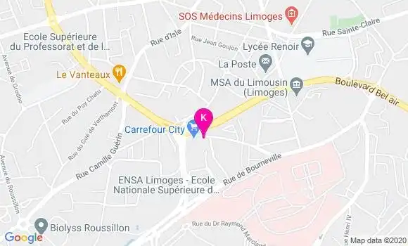 Localisation Amandine Dumet