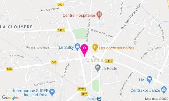 Localisation Yasmine De Bray