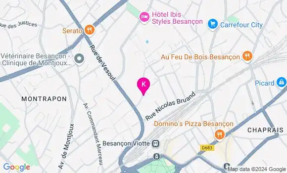 Localisation Lorette Curie