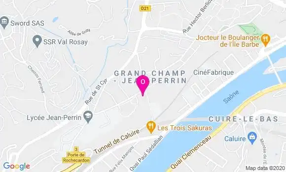 Localisation Cécile Caudron Aby