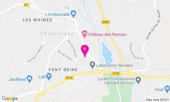Localisation Renaud Vigeant