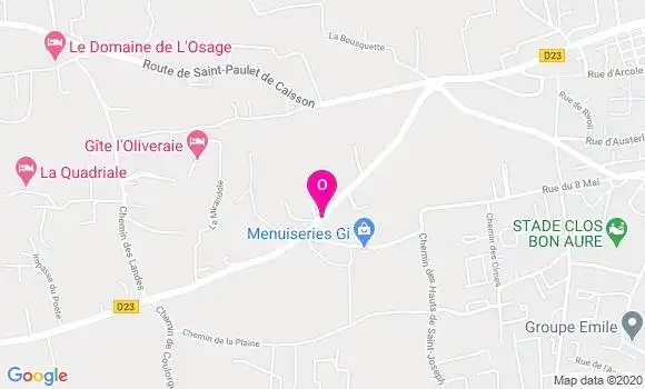 Localisation Bastien Boff Jeannin