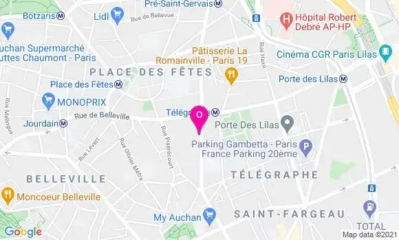 Localisation Clara Gaillard