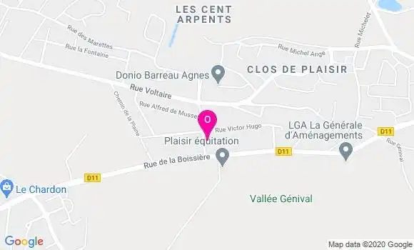 Localisation Emilie Chaussivert