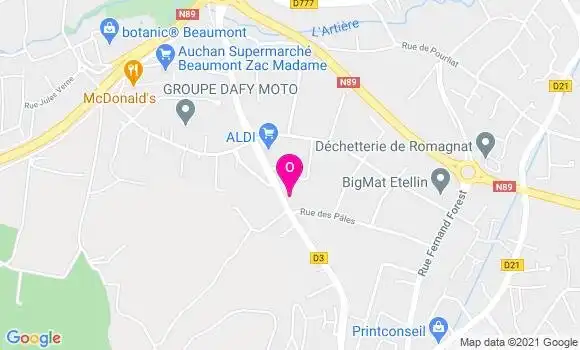 Localisation Magali Blot