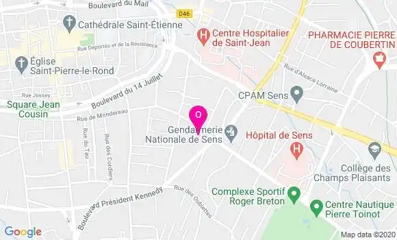 Localisation Delphine Pouthe