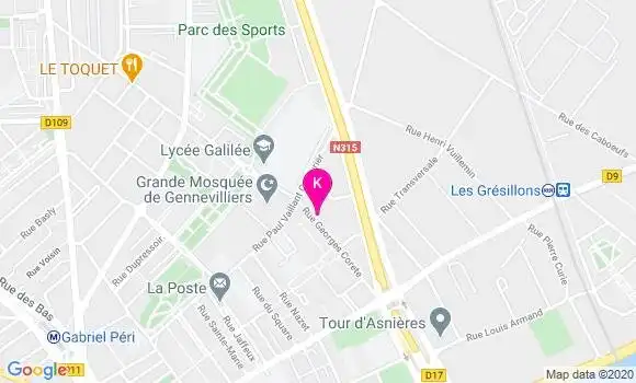 Localisation Jean Hubert Koffi