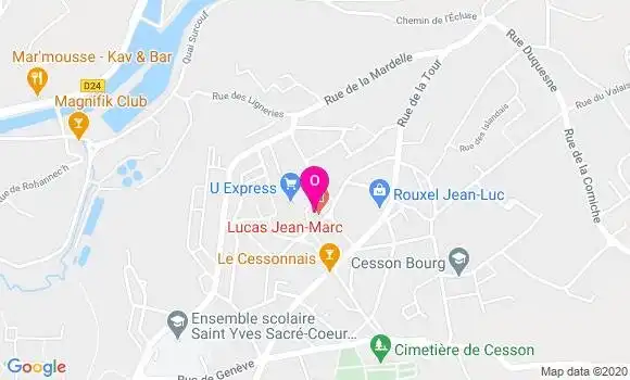 Localisation Jean Marc Lucas