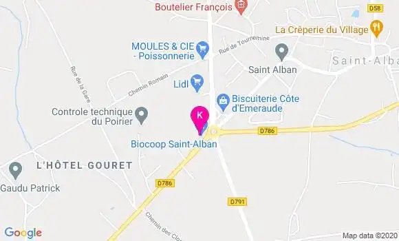 Localisation Rozenn Thomas