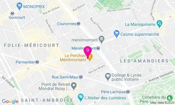 Localisation Fanny Walter