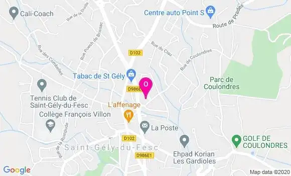 Localisation Thomas Laffaye