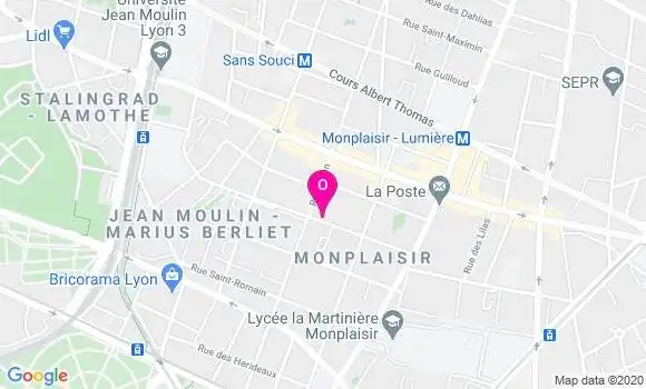 Localisation Aline Farre Lonjon