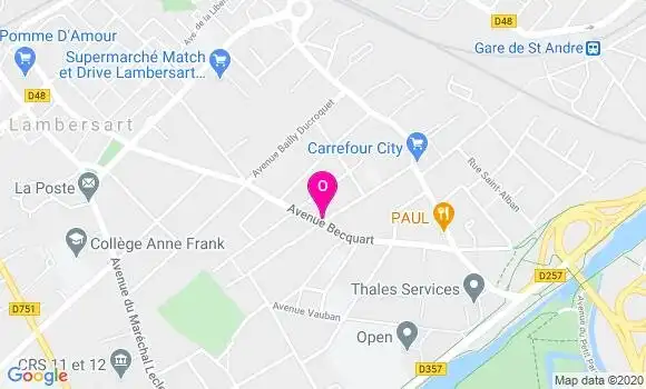 Localisation Margaux Vandromme