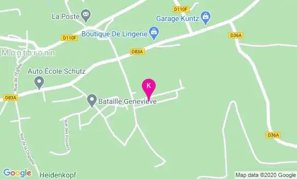 Localisation Evelyne Weissenbach Gerard