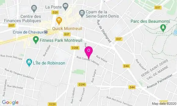 Localisation Eva Dollin