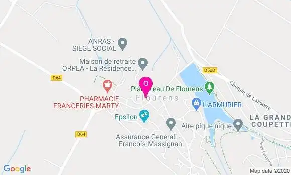 Localisation Fanny Galaup