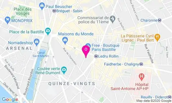 Localisation Emilie Lebrun