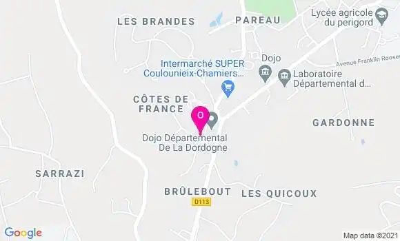 Localisation Justin Mahieu