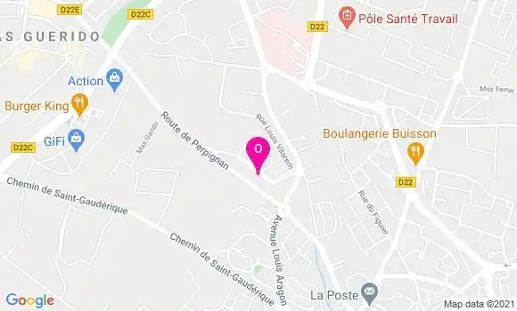 Localisation Dorine Laulhe