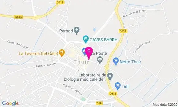 Localisation Justine Casals