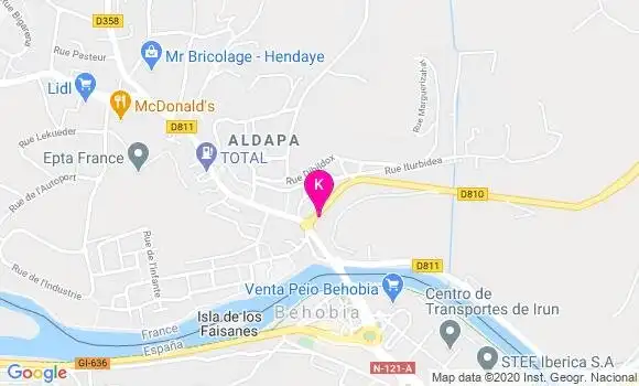 Localisation Dona Jone Gorritchategi Montoya