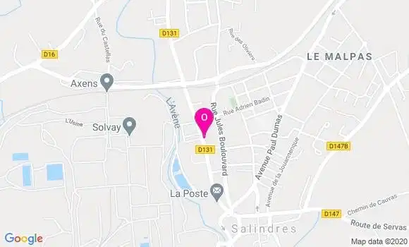 Localisation Marie Salindre