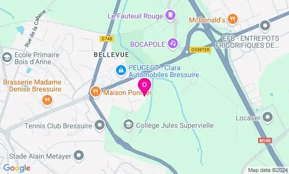 Localisation Amandine Emeraud