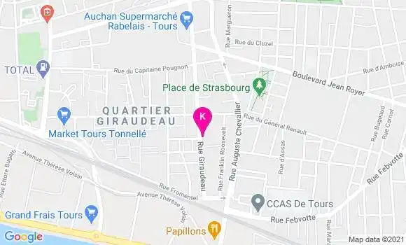Localisation Melissa Perdereau