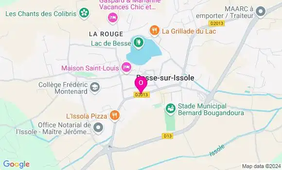 Localisation Rebecca Loustau