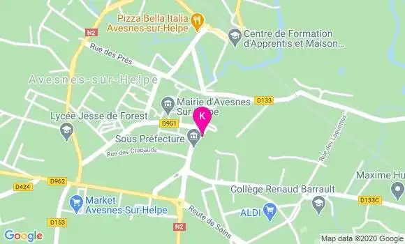 Localisation Anne Caroline Degardin Leblanc