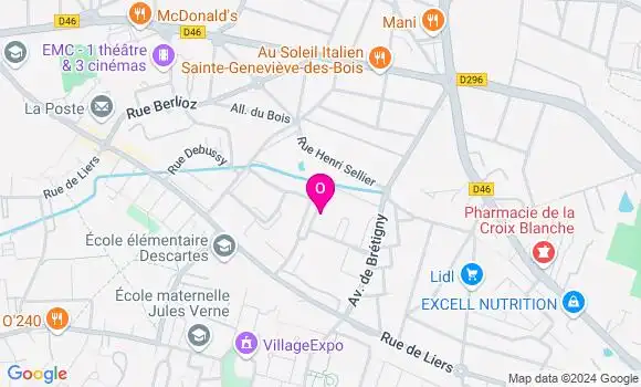 Localisation Edwige Chambrillon