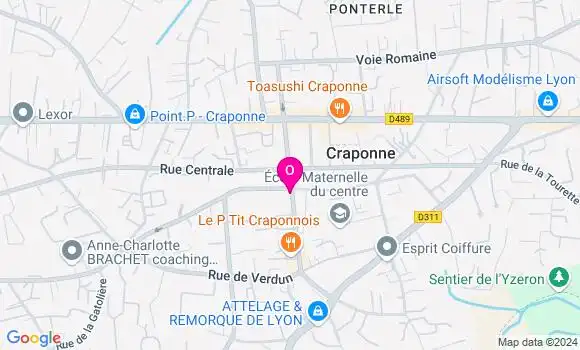 Localisation Alison Carre