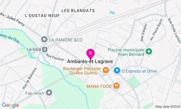 Localisation Elise Barat Michel