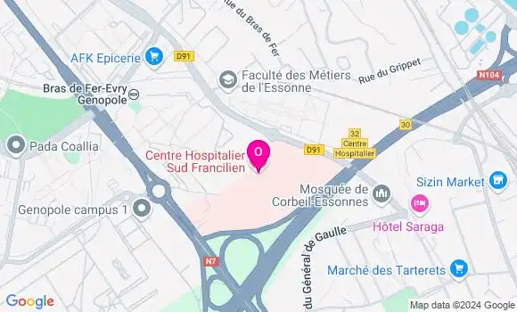 Localisation Claudine Morelle