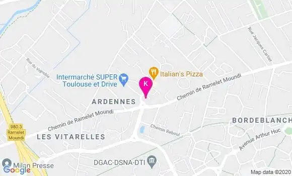 Localisation Etienne Castaing