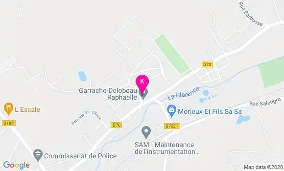Localisation Raphaele Garache Delobeau