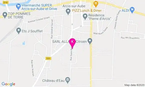 Localisation Aurore Lallement