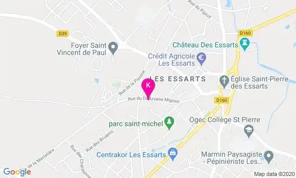 Localisation Agathe Chaigneau